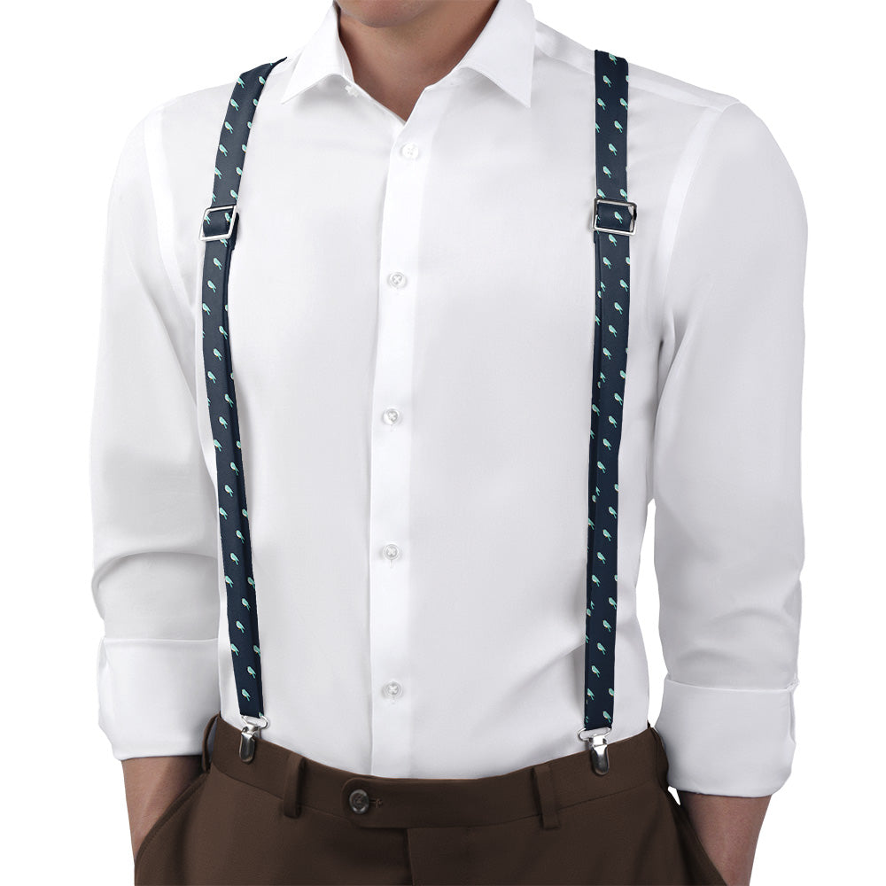 Baby Bird Suspenders - On Model Back View - Knotty Tie Co.