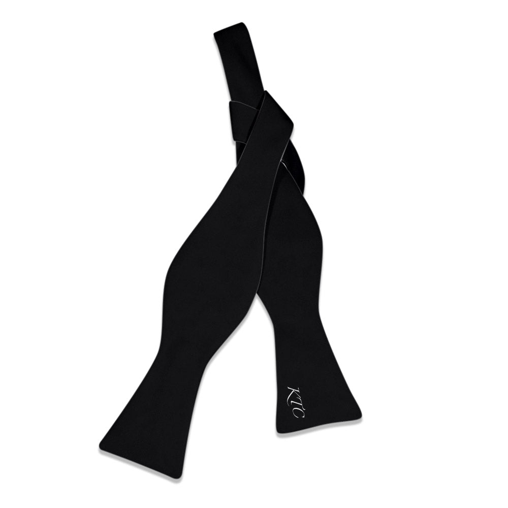 Script Initials On Bow Monogram Bow Tie - - Knotty Tie Co.