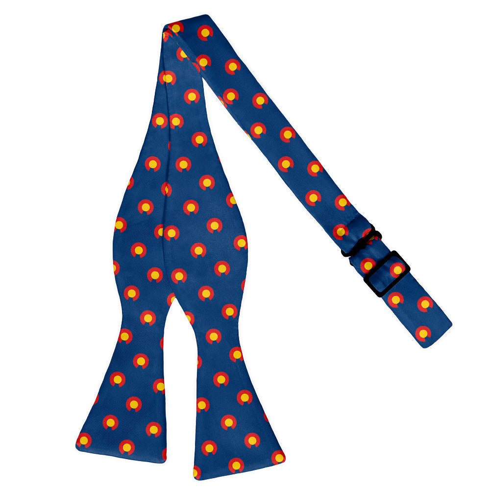 Colorado Flag Bow Tie - Adult Extra-Long Self-Tie 18-21" - Knotty Tie Co.