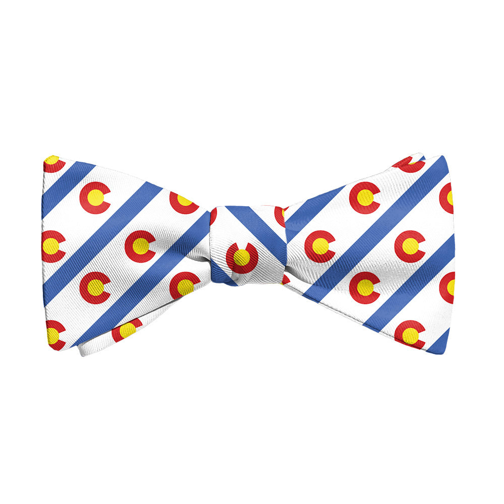 Colorado Stripe Bow Tie - Adult Standard Self-Tie 14-18" - Knotty Tie Co.