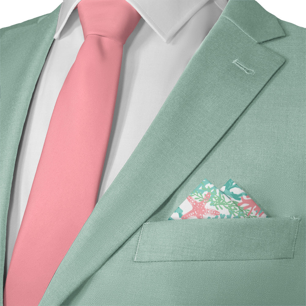 Coral Cove Pocket Square